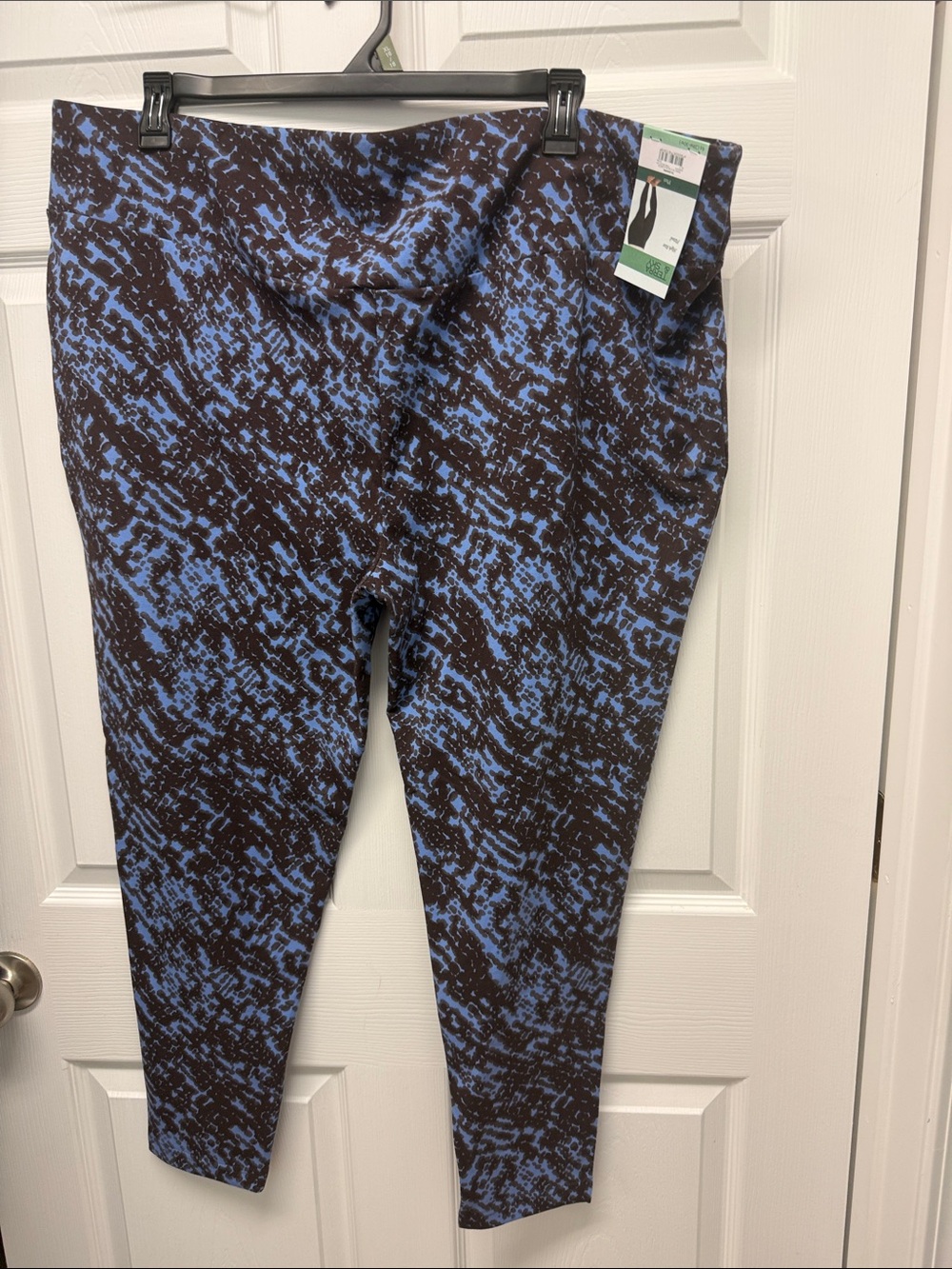 Terra & Sky Blue and Brown Snake Print Leggings